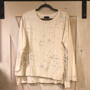 Joe’s Jeans Splatter Paint Long Sleeve Top